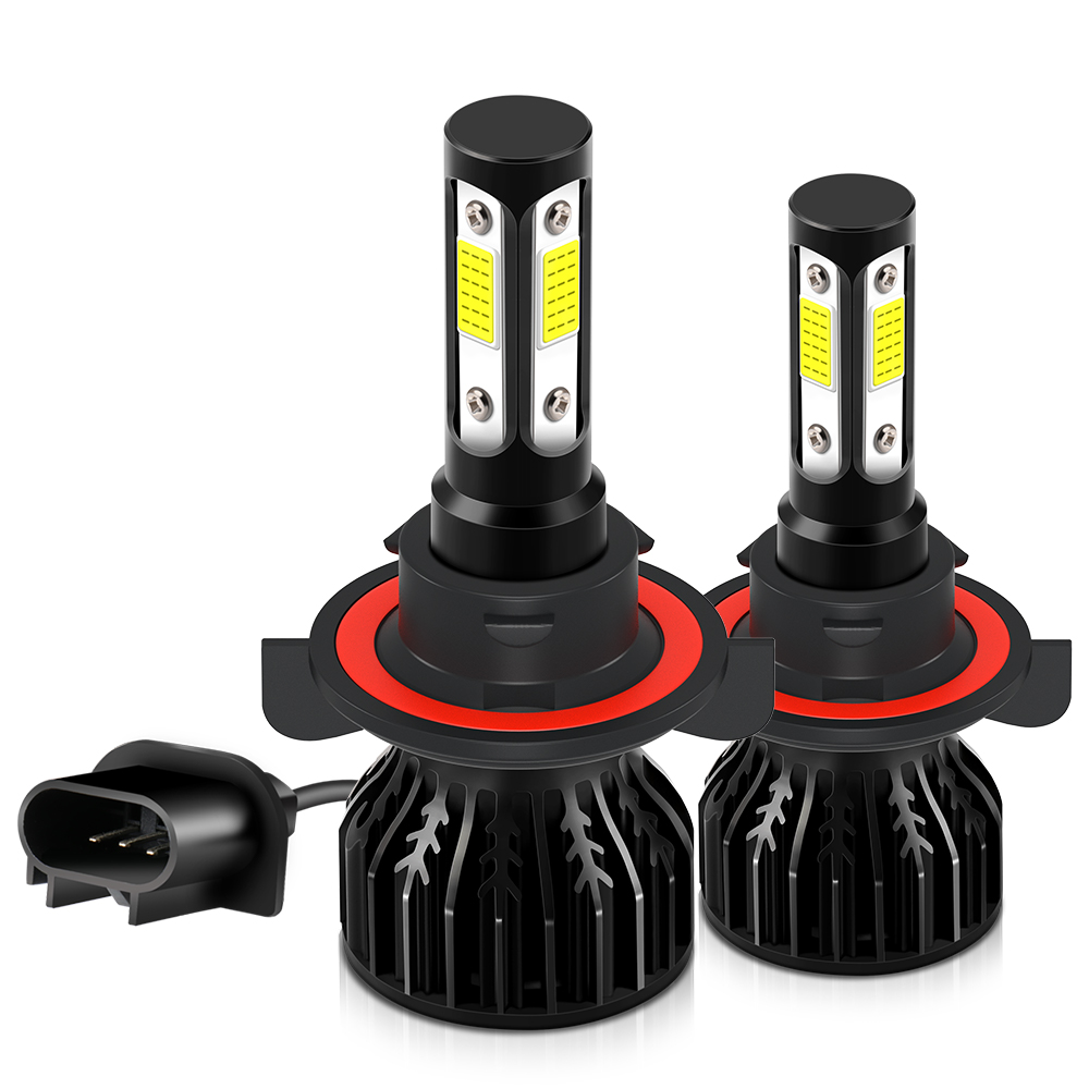 Led Headlight 6500K White 12000Lm - H13 Soket Bohlam Lampu Depan LED