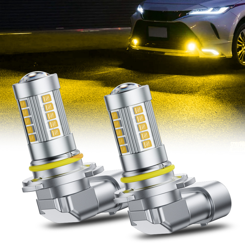 Led Fog Light H11 3000K Yellow - 2 Buah AUXITO 9006 HB4 LED