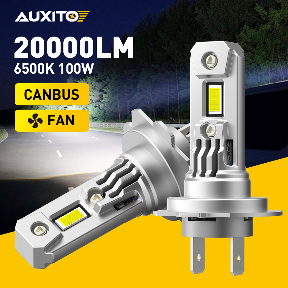 Led Headlight Bulb H7 20000Lm - AUXITO 2 buah lampu depan mobil