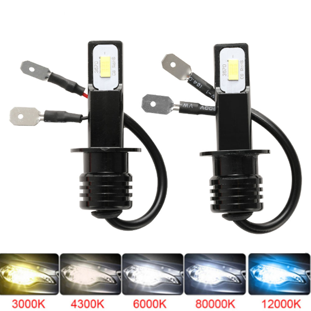 Led Headlight Bulb H7 20000Lm - 2 Buah Led H1 H3 H4