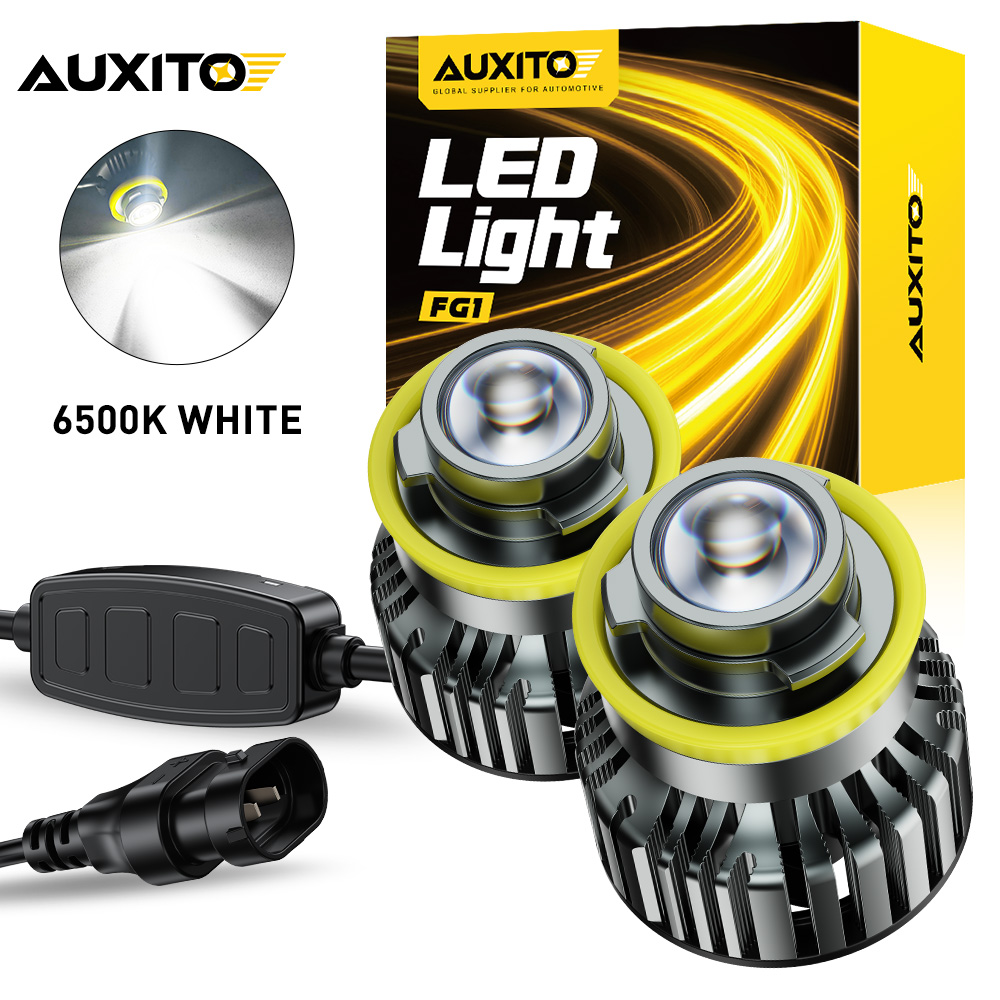 Led Fog Light H11 3000K Yellow - 2 Buah Lensa Laser AUXITO Mobil