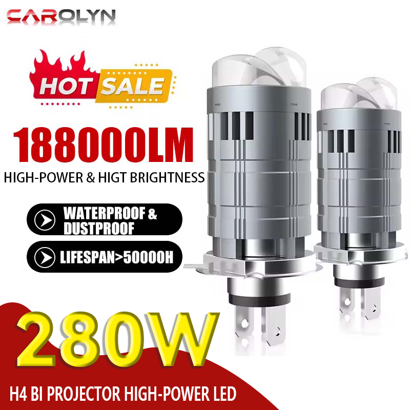 Motorcycle Led Headlight Bulb H4 - H4 Bi Mini LED Lensa Proyektor