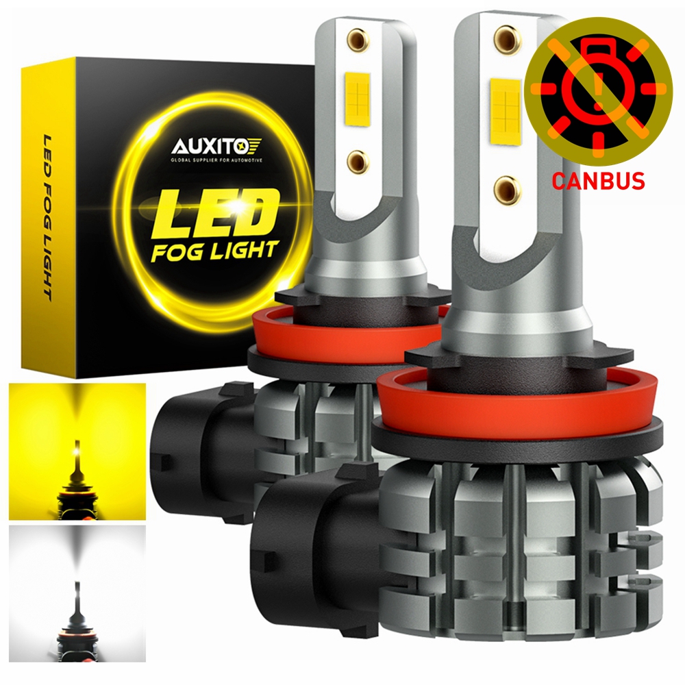Led Fog Light H11 3000K Yellow - AUXITO 2 Buah H11 H8 Bohlam