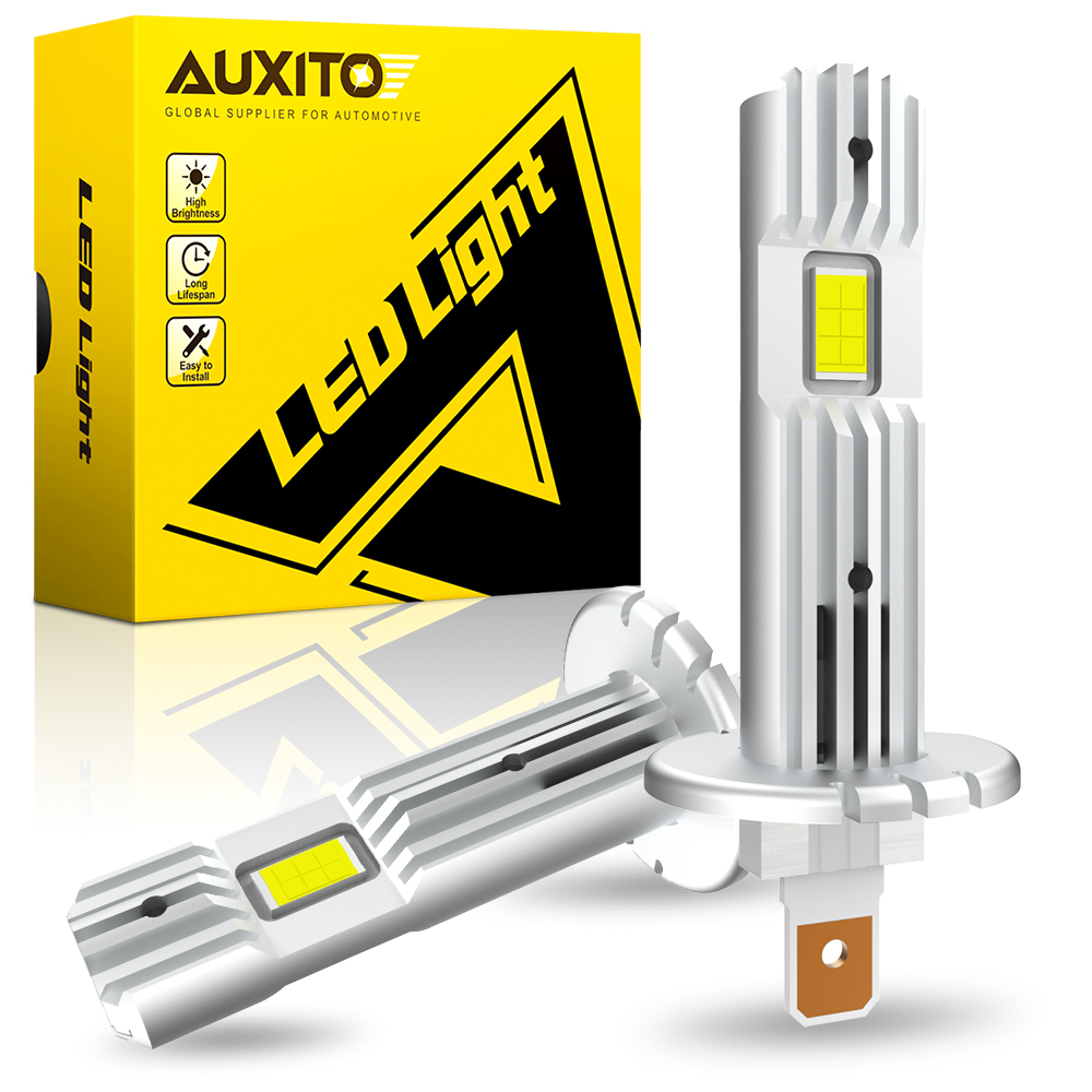 Led Headlight 6500K White 12000Lm - AUXITO 2 Buah 12000LM H1 Bohlam