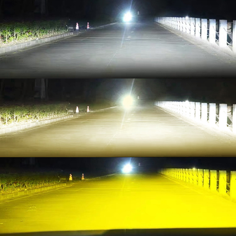 Car Led Bulb H1 H3 H8 H11 - Lampu depan LED mobil 2x3 warna,