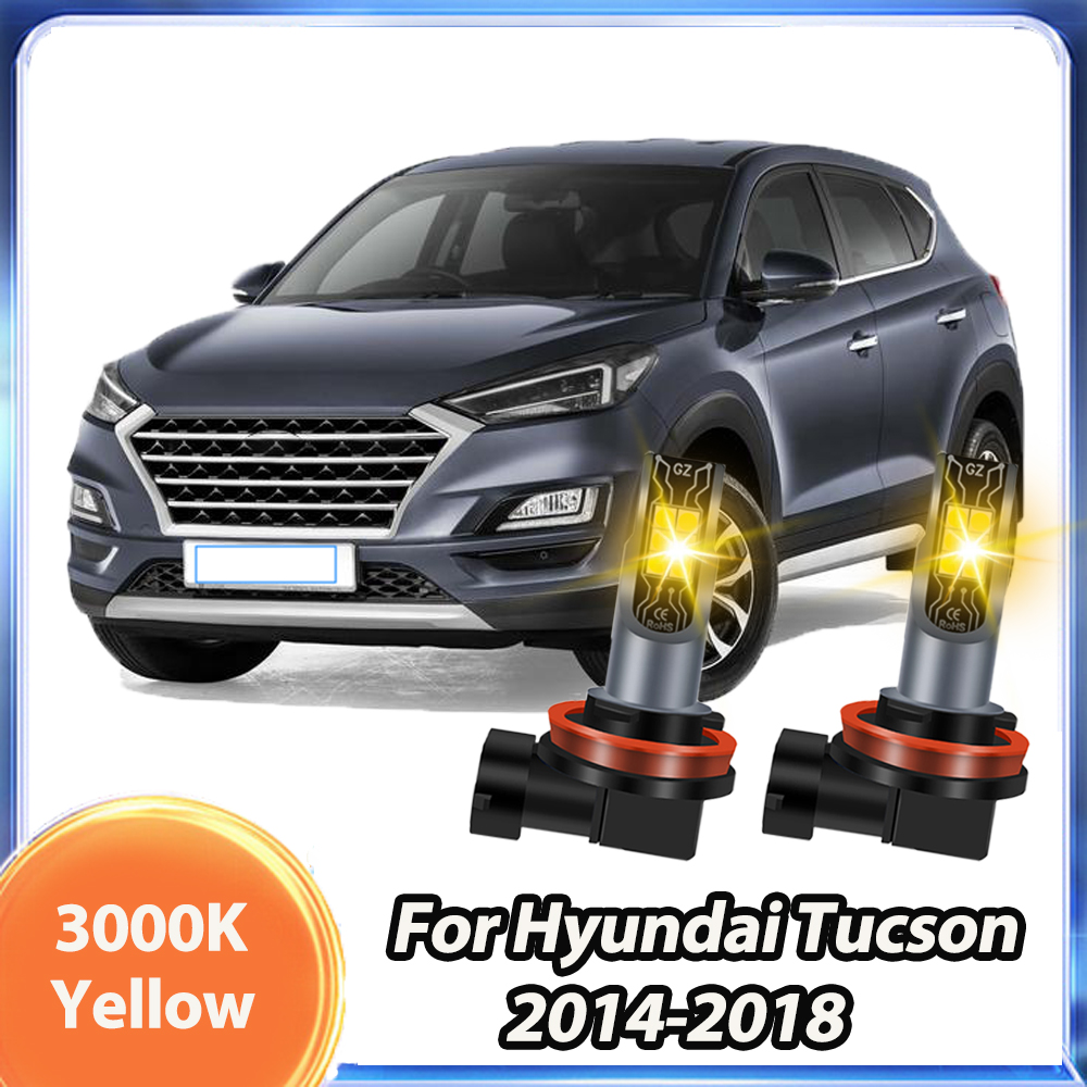 Led Fog Light H11 3000K Yellow - 2 Buah untuk Hyundai Tucson 2004-2018