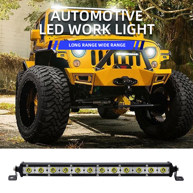 Led Work Light Bar 12 Inch Offroad - Lampu Kerja LED Mobil 8.8'' 15''