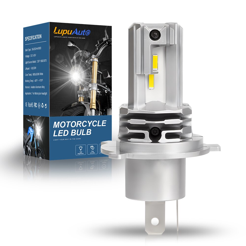 Motorcycle Led Headlight Bulb H4 - Lampu sorot motor LED H4, bohlam