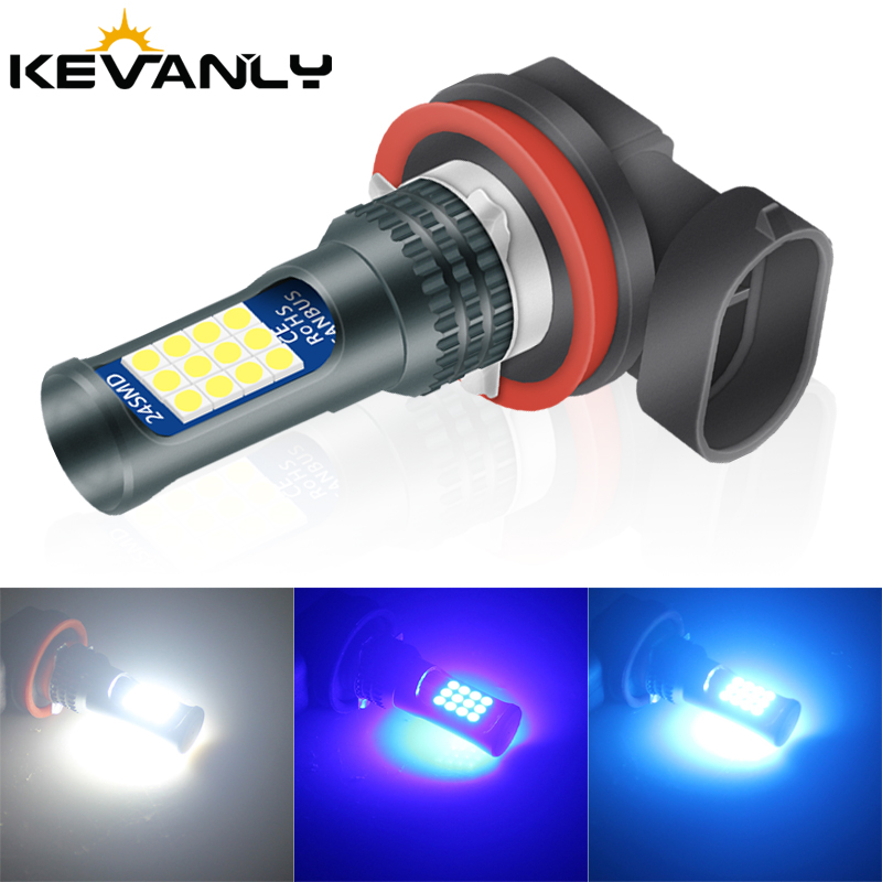 Car Led Headlight 9005 9006 - 2 buah lampu kabut Led warna