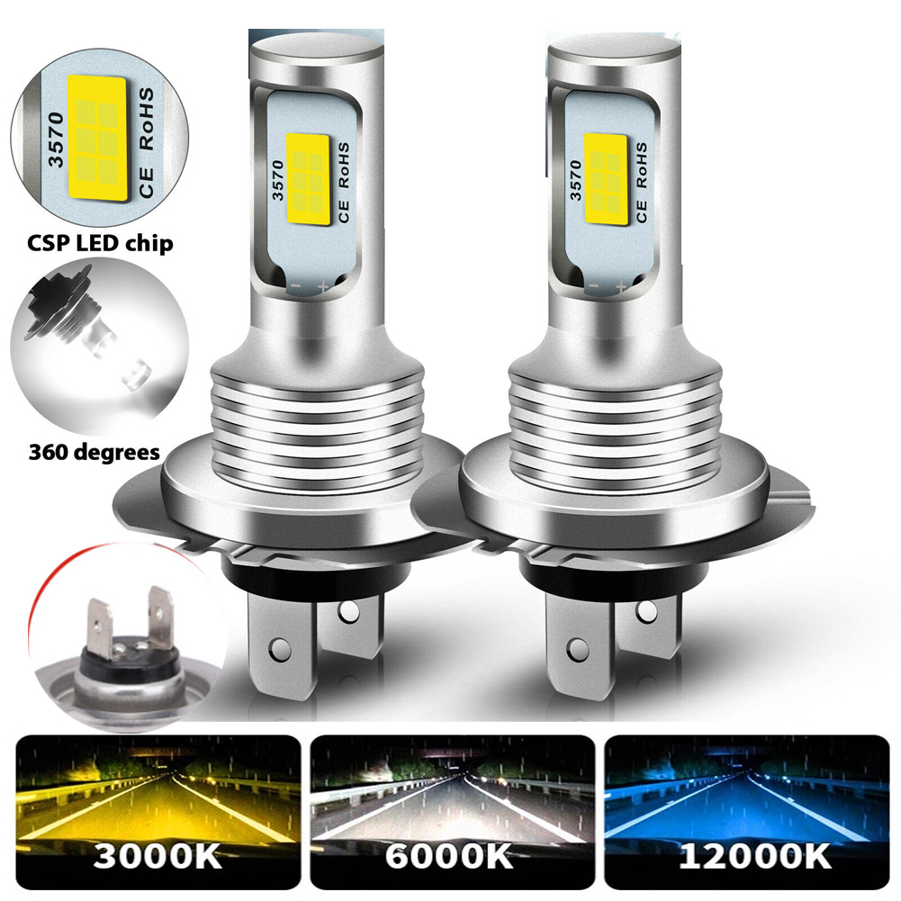 Car Led Bulb H1 H3 H8 H11 - 2 Buah Lampu Depan Mobil LED