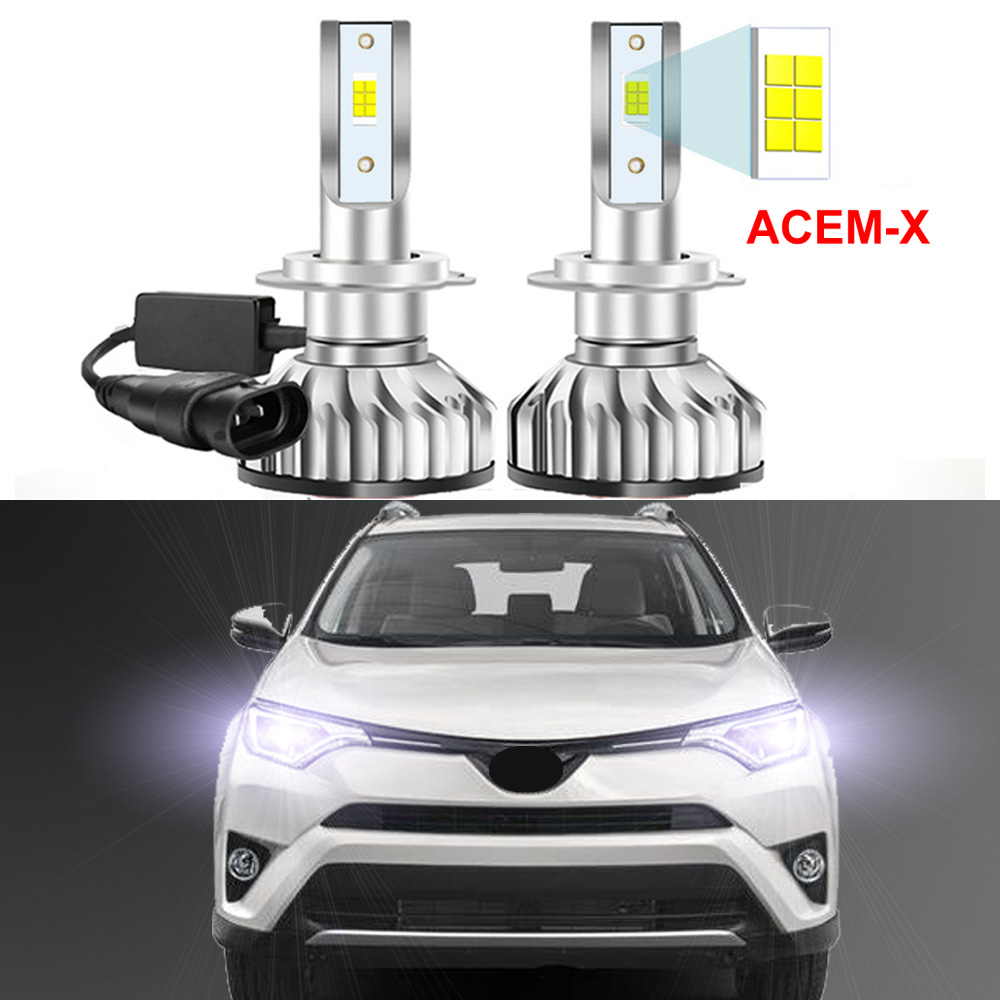 Led Headlight Bulb Canbus Error Free - 2 Buah untuk Toyota RAV4 RAV