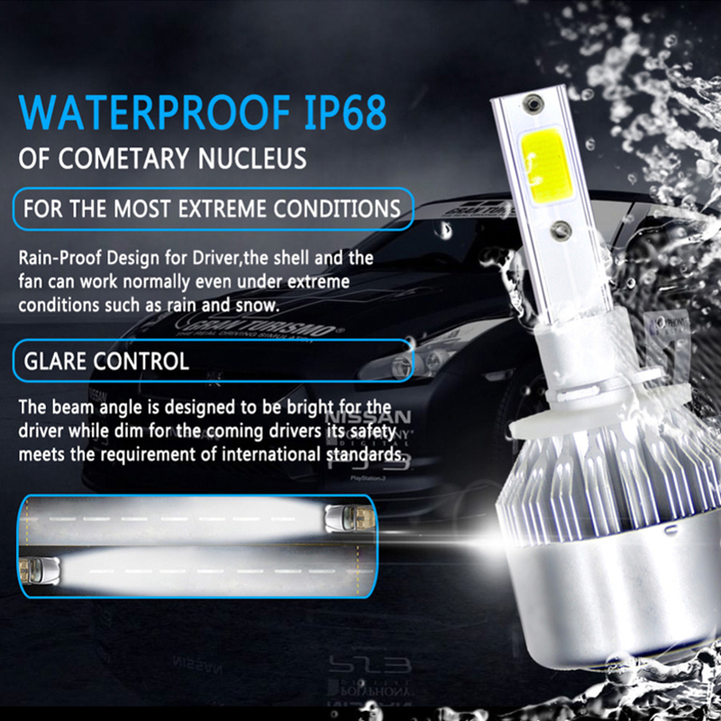 Lampu Mobil LED C6 H4 H7 H1 H3 - Car Led Bulb H1 H3 H8 H11 ulasan dan harga