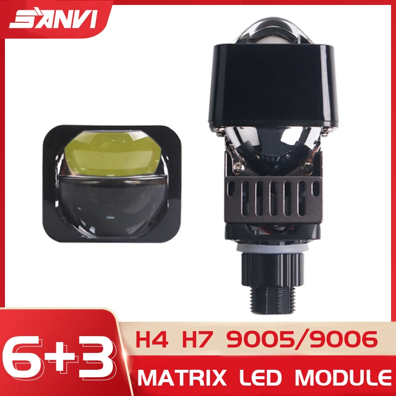 SANVI Bi lampu Led 1.5 inci, l - Car Led Headlight 9005 9006 ulasan dan harga