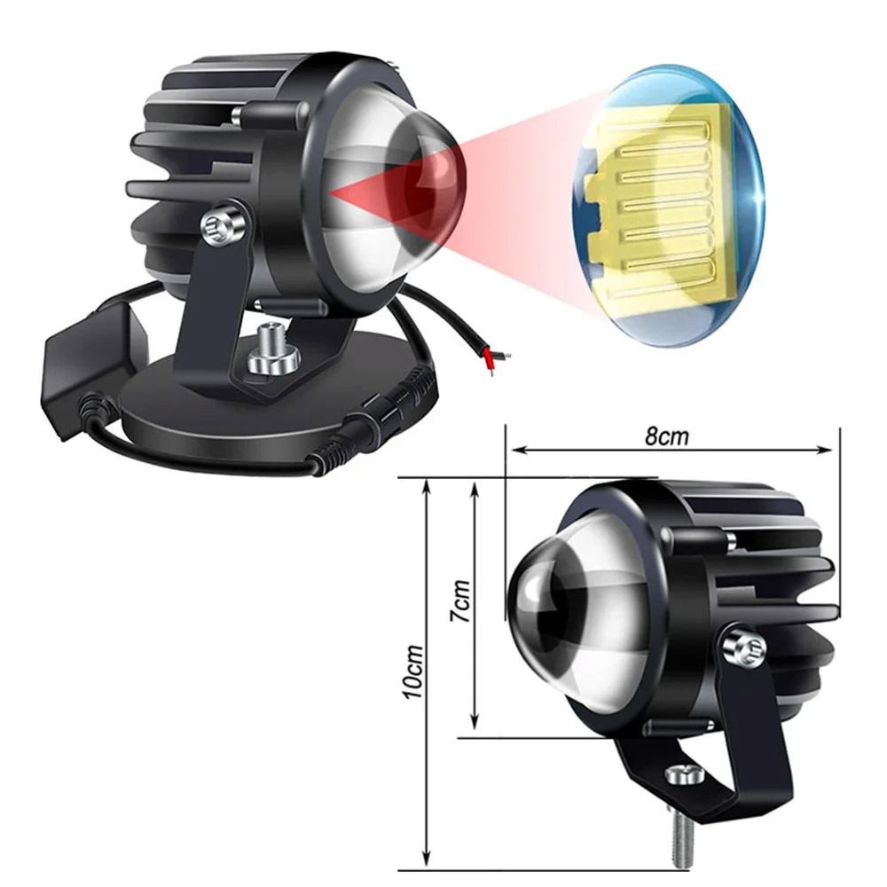 Lampu Laser proyektor sepeda m - Laser Led Headlight Projector Lens ulasan dan harga