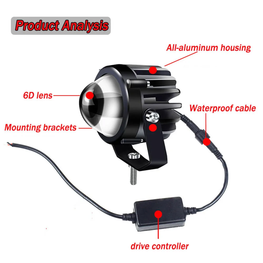 Lampu Laser proyektor sepeda m - Laser Led Headlight Projector Lens ulasan dan harga