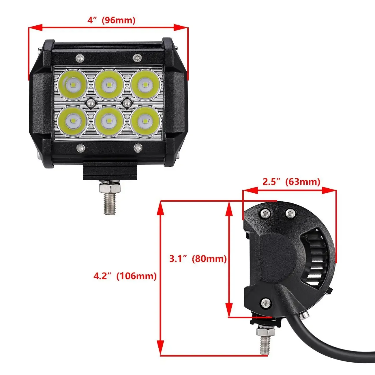 Lampu Kerja LED 4 inci 18W 303 - Led Work Light Bar 12 Inch Offroad ulasan dan harga