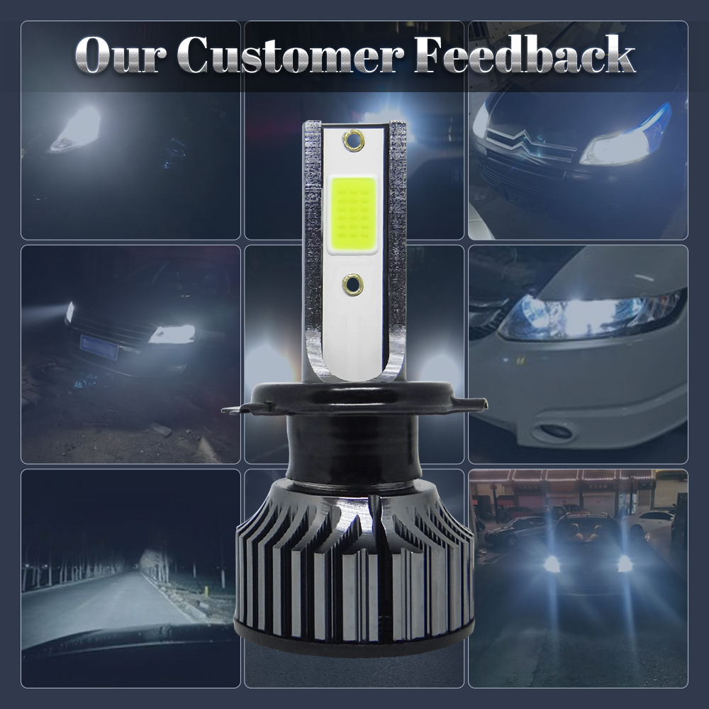 Lampu Depan Mobil 72W 16000LM  - Car Led Bulb H1 H3 H8 H11 ulasan dan harga
