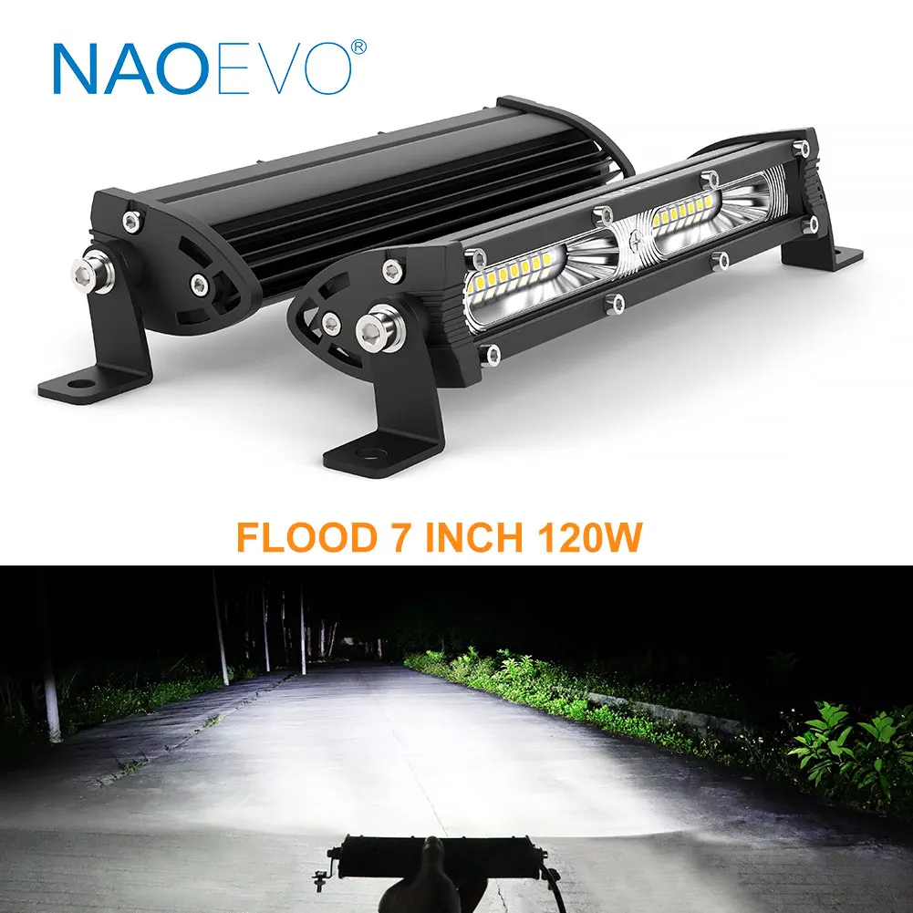 NAOEVO lampu Led Off road 4x4, - Led Work Light Bar 12 Inch Offroad ulasan dan harga