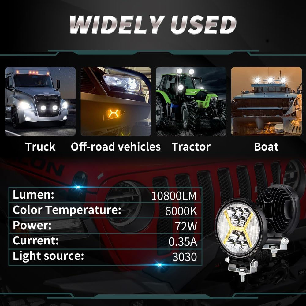 Lampu Kerja LED 4 Inci, Lampu  - Led Work Light Bar 12 Inch Offroad ulasan dan harga