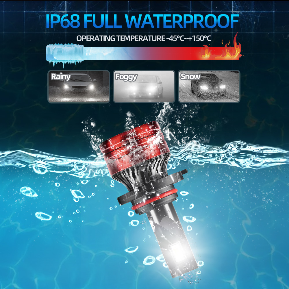 Lampu Depan LED Chip 3570 CSP  - Led Headlight H4 Hi Lo 120W ulasan dan harga