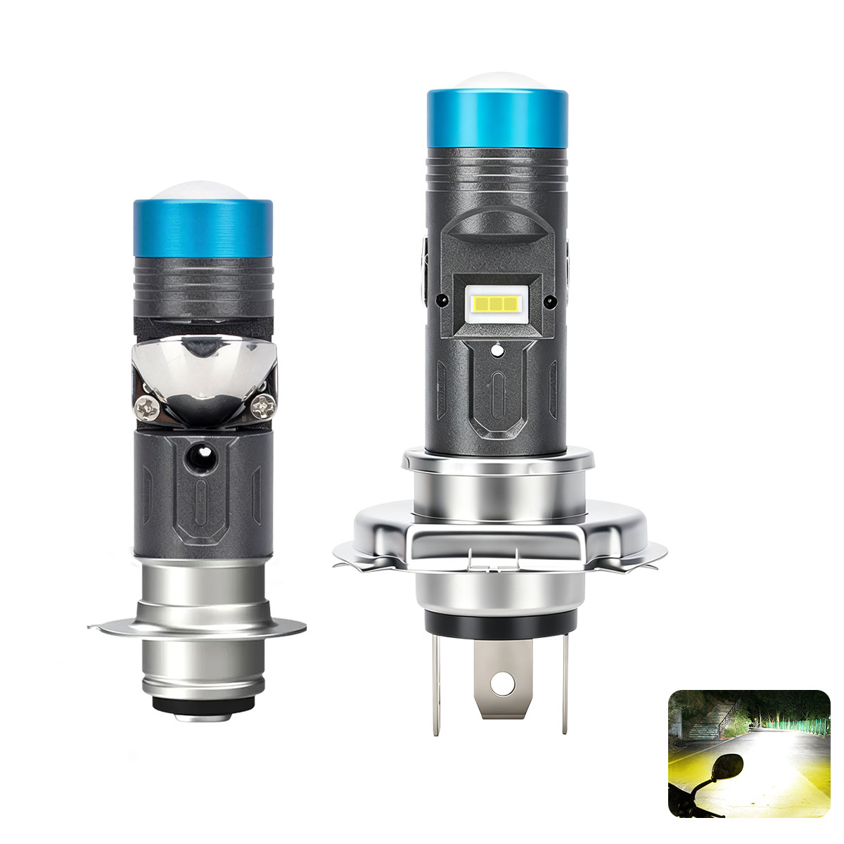 Lampu LED H4 P15D untuk Motor, - Motorcycle Led Headlight Bulb H4 ulasan dan harga