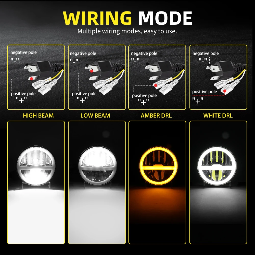 Lampu Depan Motor LED HAOLIDE  - Motorcycle Led Headlight Bulb H4 ulasan dan harga