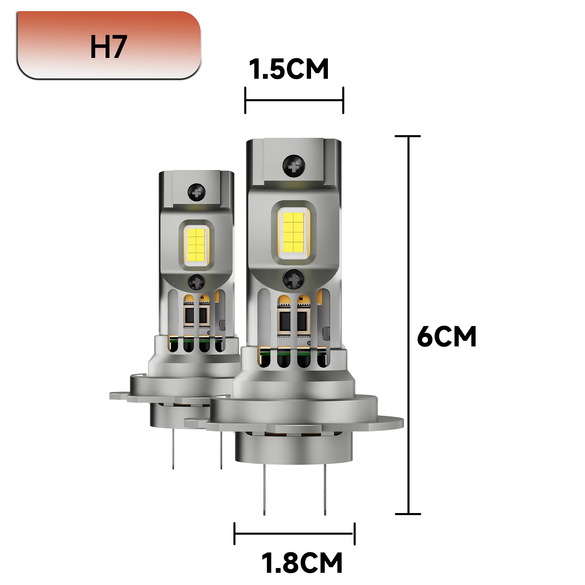 Lampu depan LED mobil 2x H7 H1 - Led Headlight 6500K White 12000Lm ulasan dan harga
