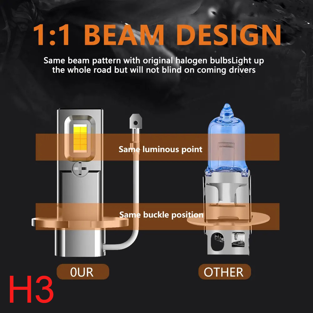 Lampu depan LED mobil 2x H7 H1 - Led Headlight 6500K White 12000Lm ulasan dan harga