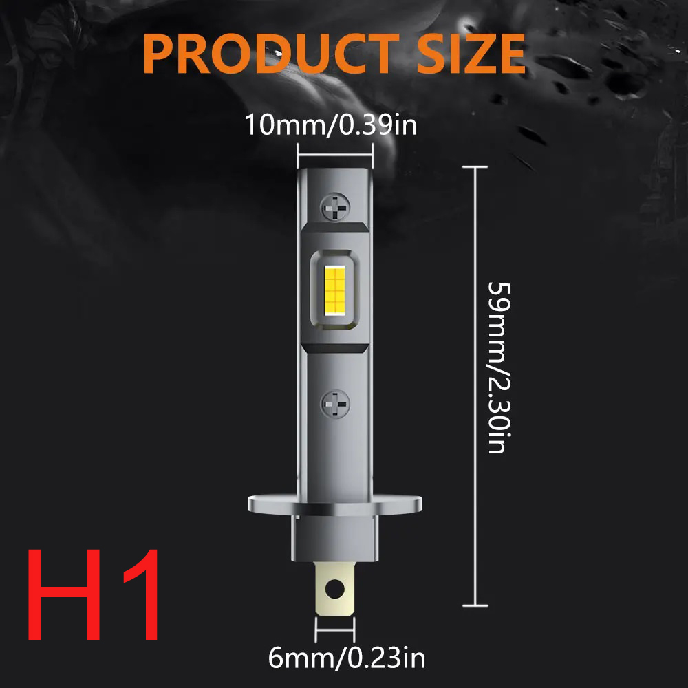 Lampu depan LED mobil 2x H7 H1 - Led Headlight 6500K White 12000Lm ulasan dan harga