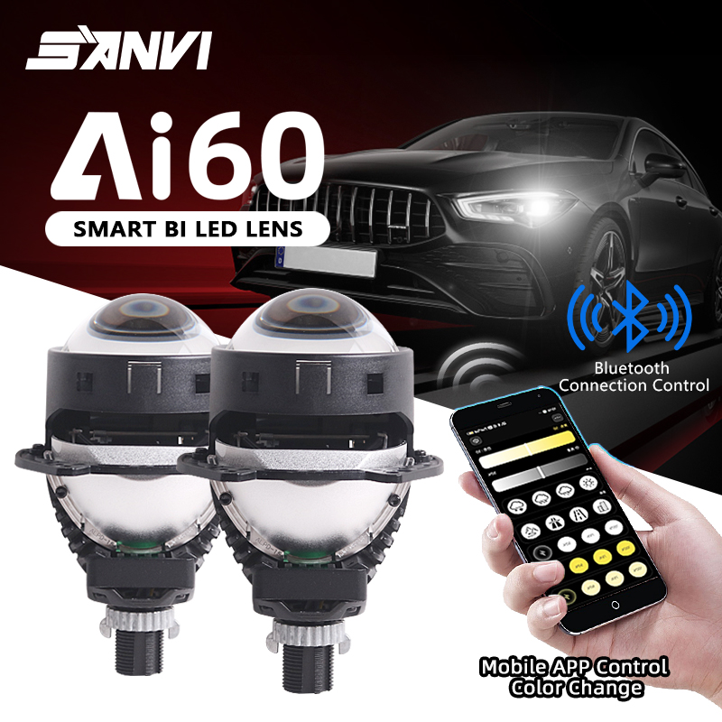 Lensa Proyektor Mobil Bi LED N - Car Led Headlight 9005 9006 ulasan dan harga