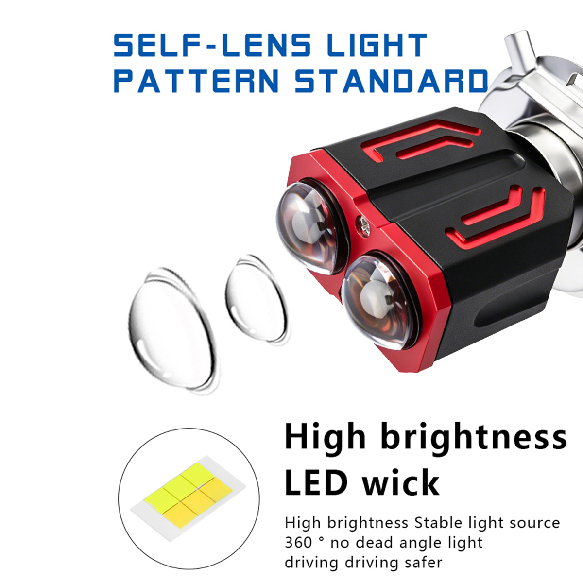 KEVANLY 1x H4 BA20D H6 Bohlam  - Motorcycle Led Headlight Bulb H4 ulasan dan harga