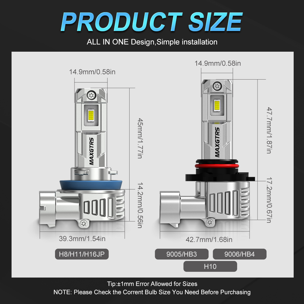 2 Buah Bohlam Lampu Depan LED  - Car Led Headlight 9005 9006 ulasan dan harga