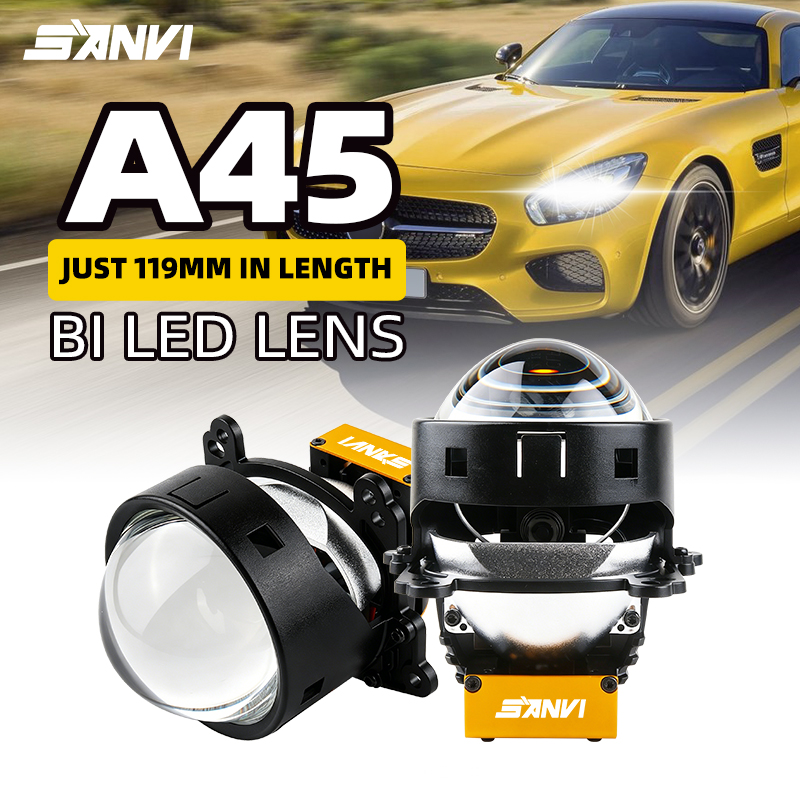 SANVI 6000K 3 Inch A45 Lensa P - Bi Led Projector Lens 3 Inch ulasan dan harga