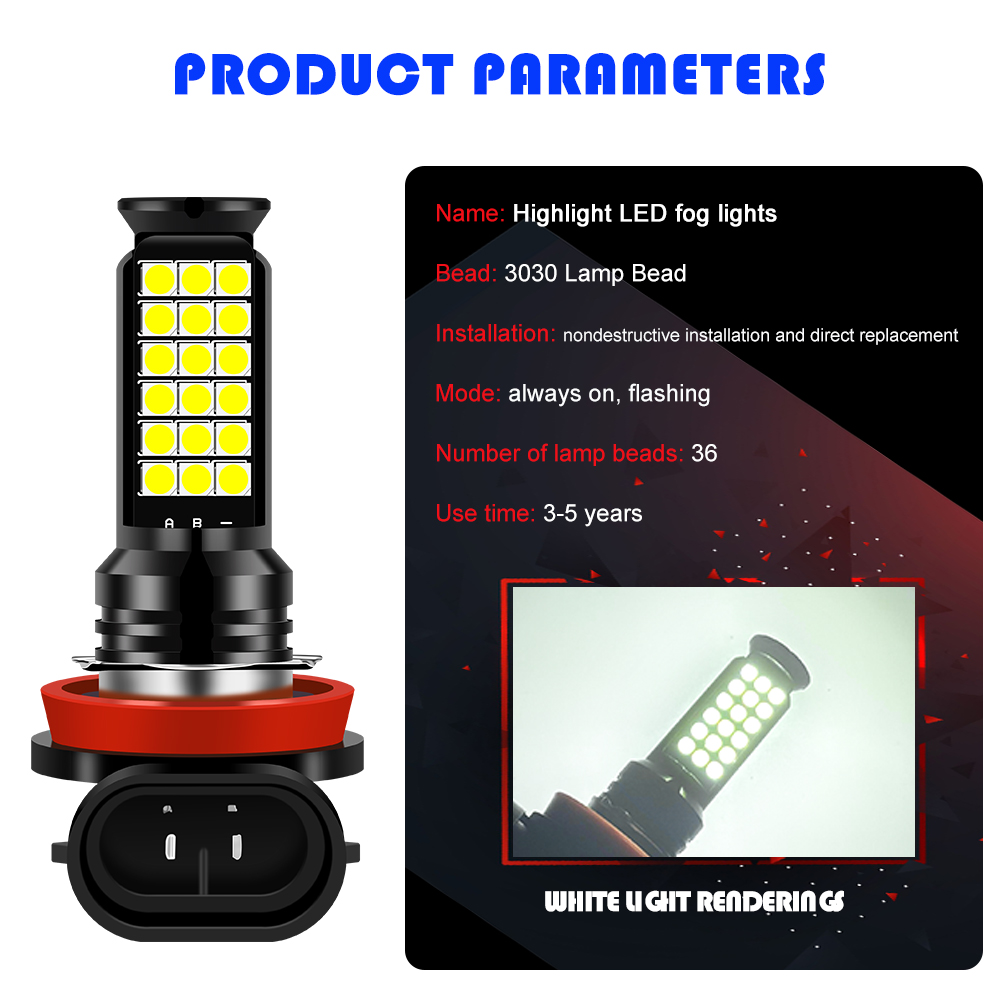 1 Buah Lampu Kabut Mobil 36LED - Car Led Headlight 9005 9006 ulasan dan harga