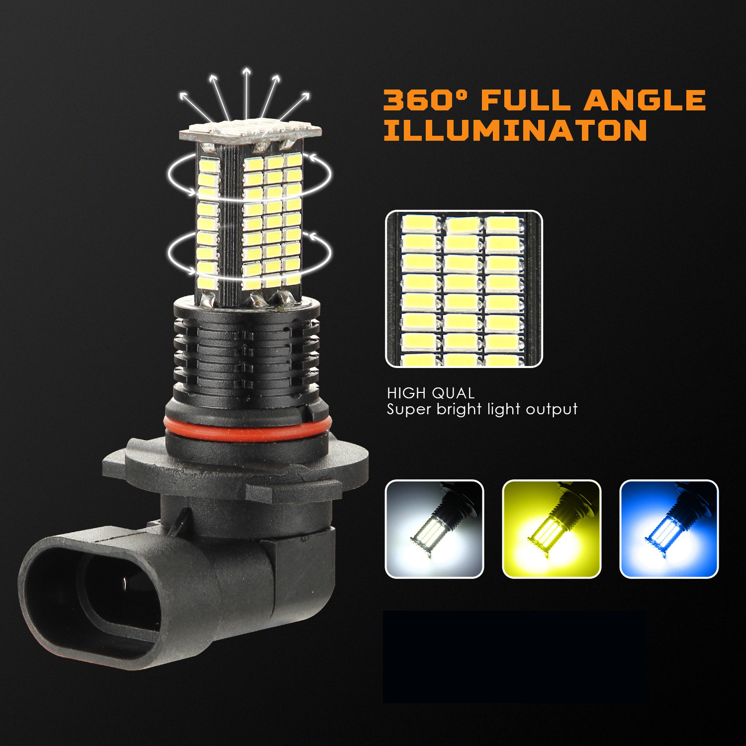 H8 LED H7 H11 Lampu Kabut Led  - Led Fog Light H11 3000K Yellow ulasan dan harga