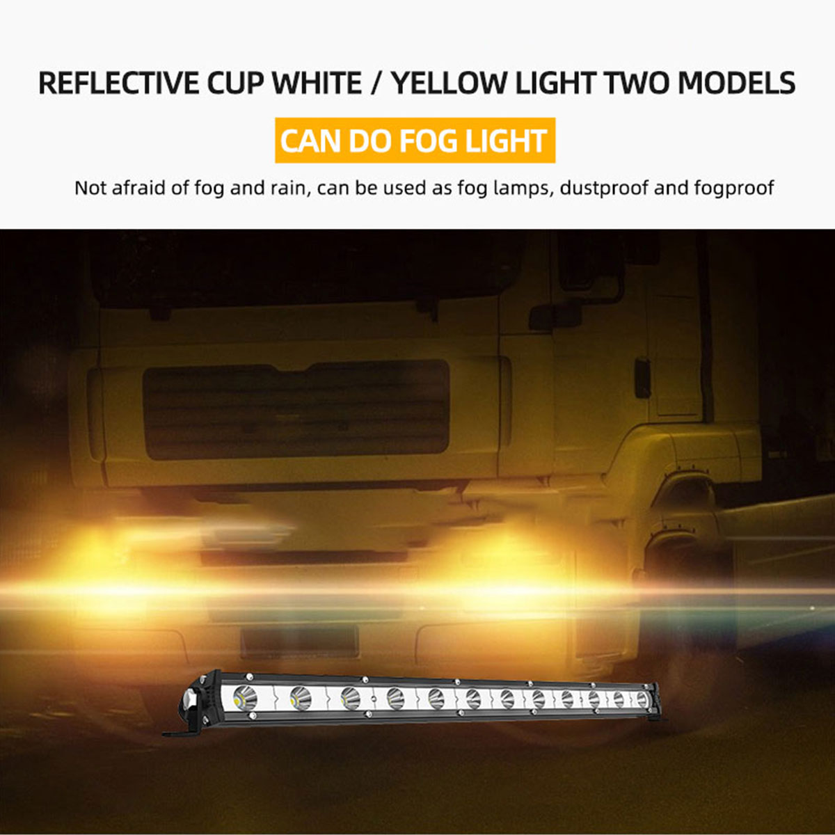 Lampu Kerja LED Mobil 8.8'' 15 - Led Work Light Bar 12 Inch Offroad ulasan dan harga