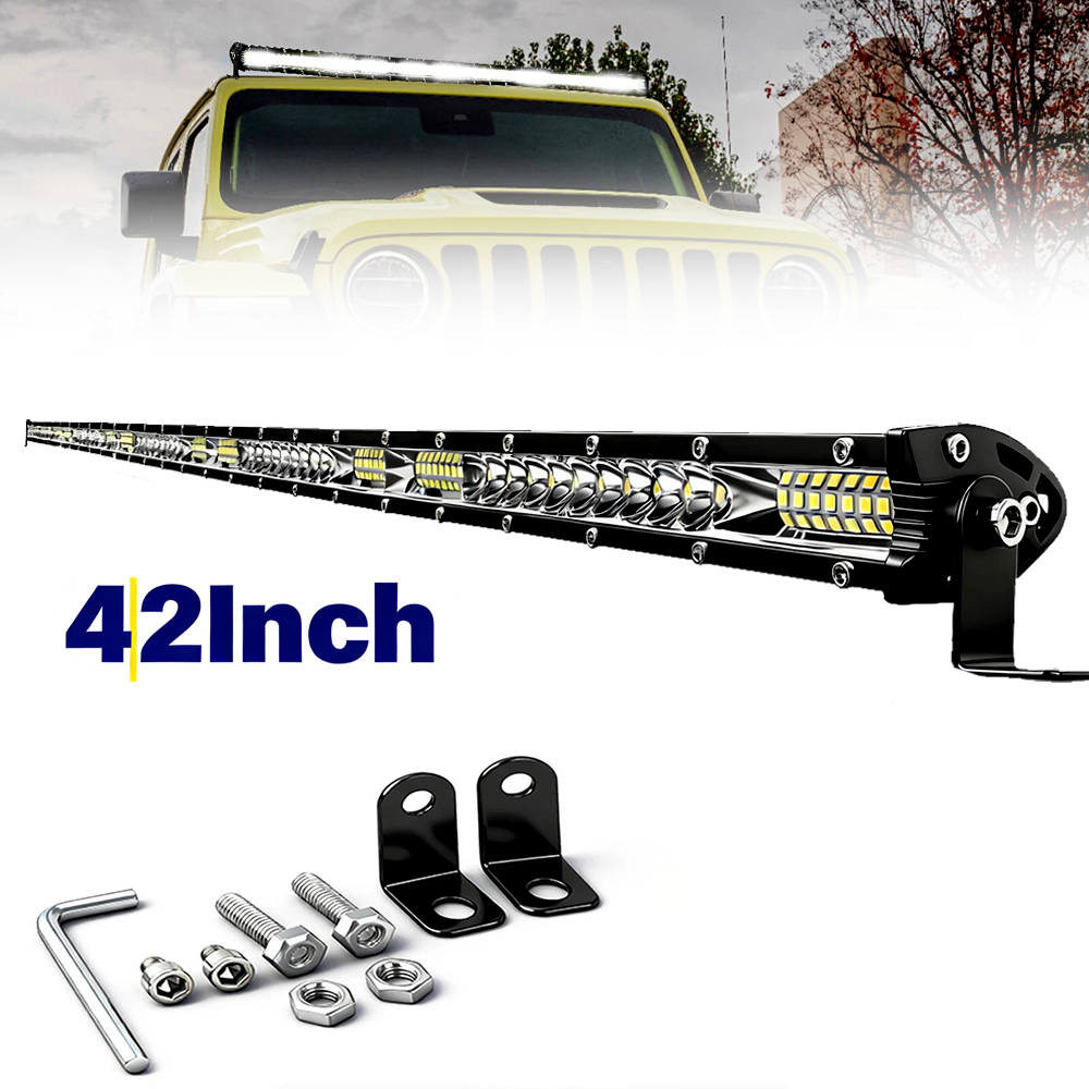 Lampu LED Bar Ultra-Tipis 42 I - Led Work Light Bar 12 Inch Offroad ulasan dan harga