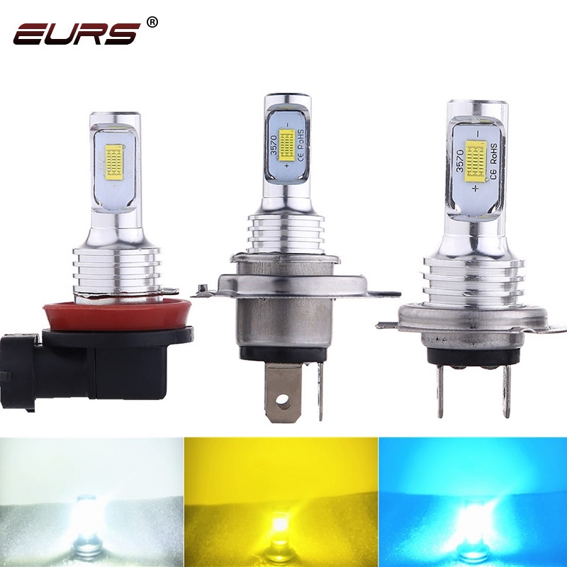 EURS 2PCS H7 Lampu Kabut Led H - Led Fog Light H11 3000K Yellow ulasan dan harga