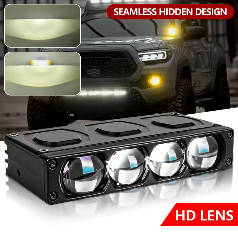 2PCS 180W 4-Lensa Lampu Sorot  - Bi Led Projector Lens 3 Inch ulasan dan harga