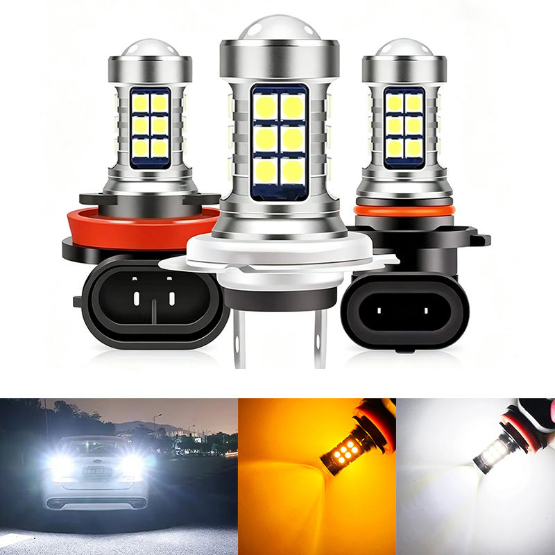 2 Buah Lampu Kabut LED H8 H11  - Led Fog Light H11 3000K Yellow ulasan dan harga