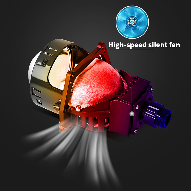 2 Buah Lensa Proyektor LED Bi  - Bi Led Projector Lens 3 Inch ulasan dan harga