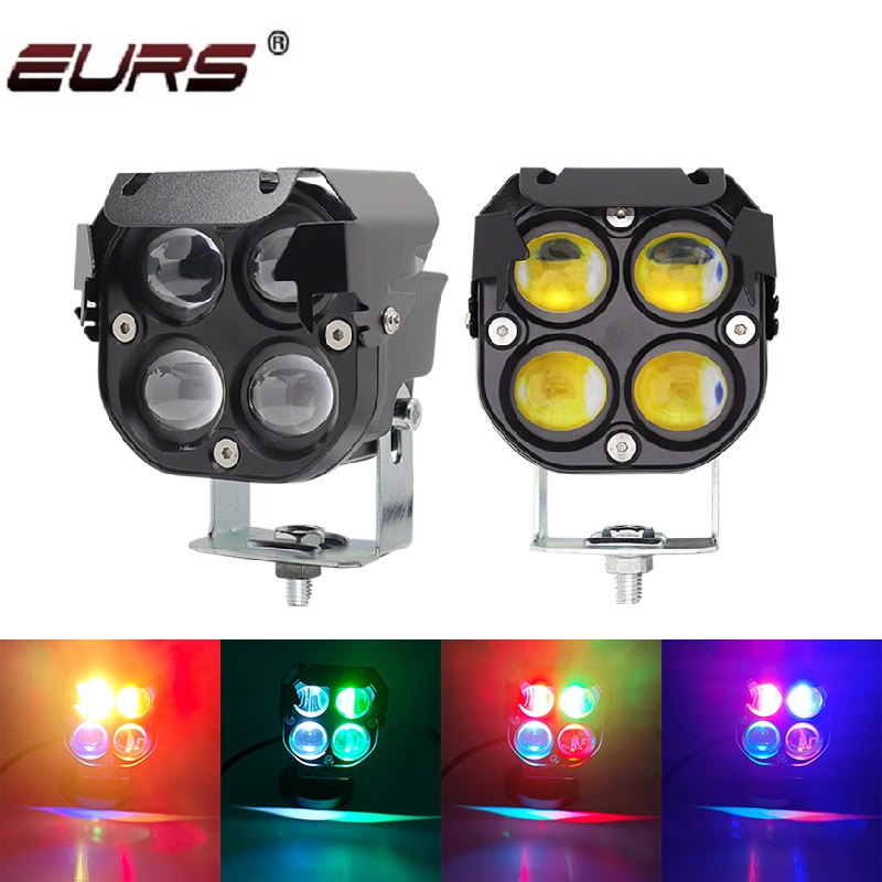 2PCS Lampu Sorot LED RGB 3 Inc - Led Work Light Bar 12 Inch Offroad ulasan dan harga