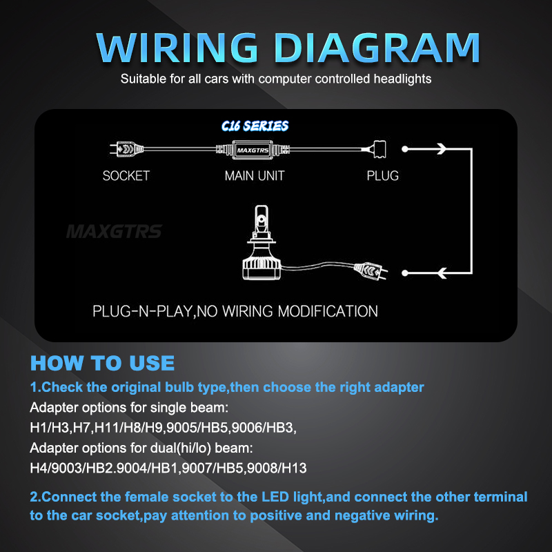 H1 H13 H7 H8 H11 HB3 9005 HB4  - Led Headlight Bulb Canbus Error Free ulasan dan harga