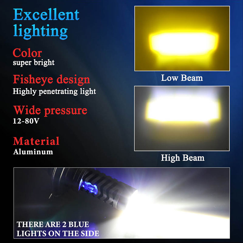 1 buah Lampu Depan Motor LED H - Motorcycle Led Headlight Bulb H4 ulasan dan harga