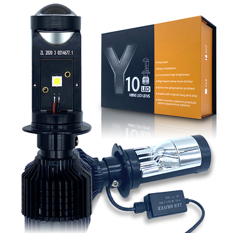 Lampu Canbus H4 H7 LED Y10 len - Laser Led Headlight Projector Lens ulasan dan harga