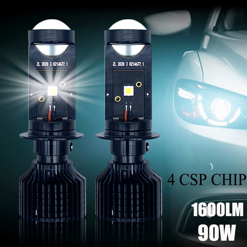 Lampu Canbus H4 H7 LED Y10 len - Laser Led Headlight Projector Lens ulasan dan harga