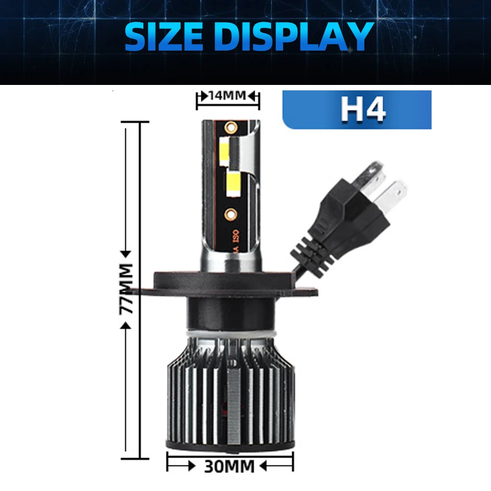 H4 lampu depan sepeda motor LE - Motorcycle Led Headlight Bulb H4 ulasan dan harga
