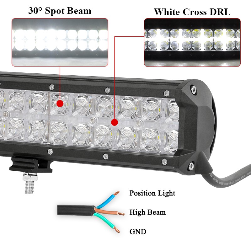 Lampu Kerja LED 7D Lurus Putih - Led Work Light Bar 12 Inch Offroad ulasan dan harga
