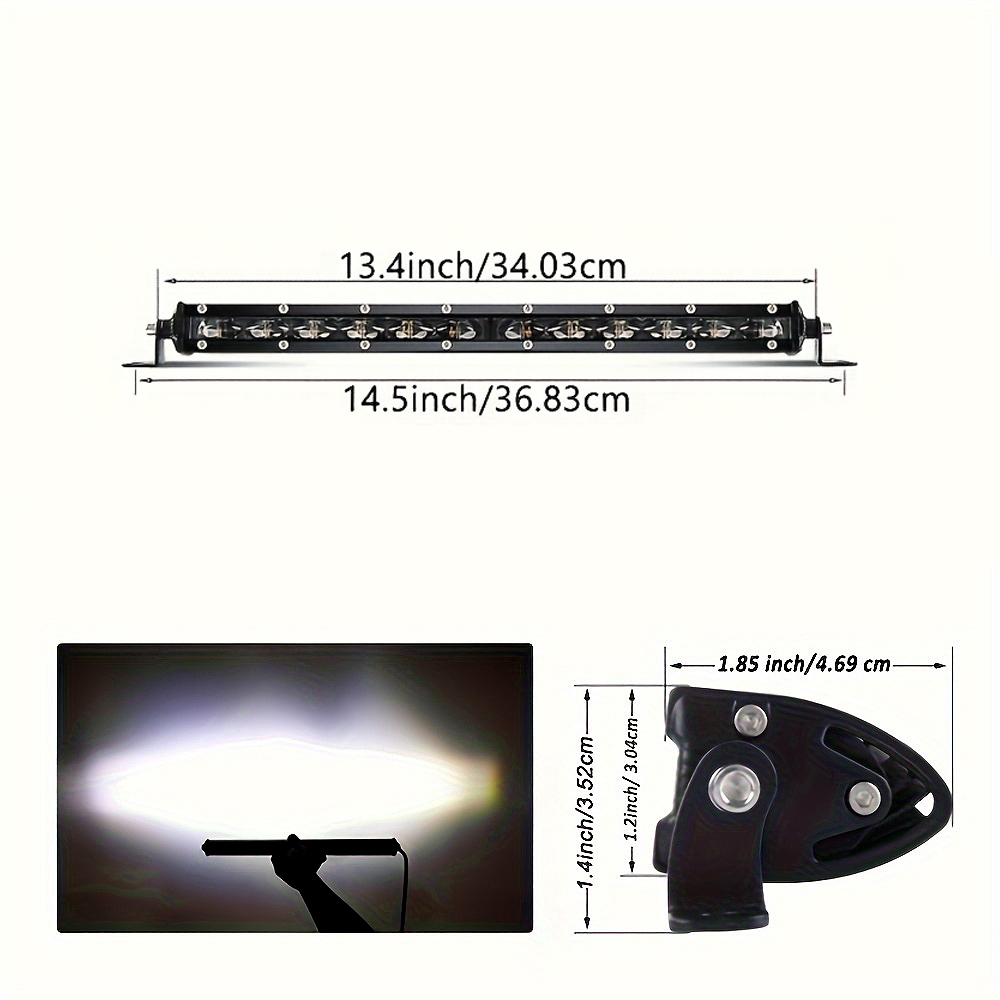 Lampu LED Bar Lensa 6D Ultra T - Led Work Light Bar 12 Inch Offroad ulasan dan harga
