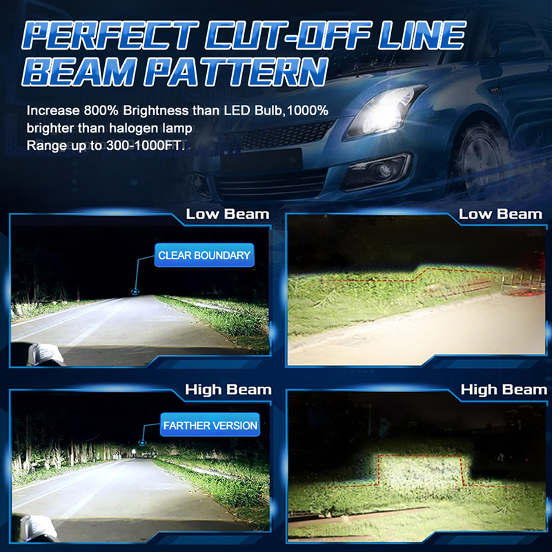 50000LM 500W H7 LED H11 H4 Hi/ - Car Led Bulb H1 H3 H8 H11 ulasan dan harga